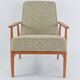 Fauteuil fox chiné beige et crème