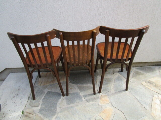 lot de 3 chaises bistrot anciennes