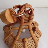 Bamboo and canning hanging lamp
