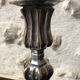 Antique candle holder in silvered bronze