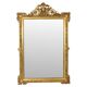 Miroir biseauté doré français antique XL