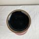 Vintage red ceramic vase mid century design