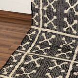 4x6 Ft - Tapis de sol Kilim tissé à la main en chanvre et coton, décoration intérieure, cadeau, salon, tapis traditionnel indien