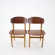 Chaises à manger en chêne et en teck Børge Mogensen Modèle 122 des années 1960 pour Søborg Møbelfabric, Danemark