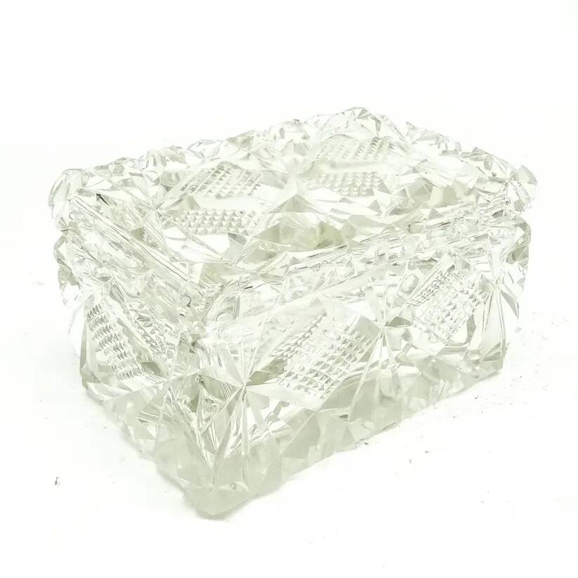 Art Deco bonbonniere, crystal, Sweden, 1930s