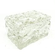 Bonbonnière Art Déco, cristal, Suède, années 1930