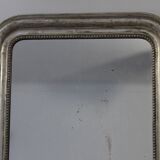 Louis Philippe silver mirror - 110 X 80 cm