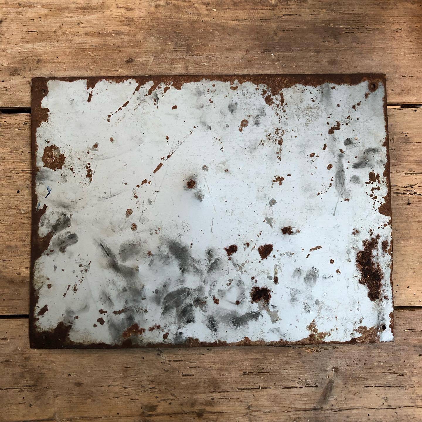 Enameled sign construction site prohibited