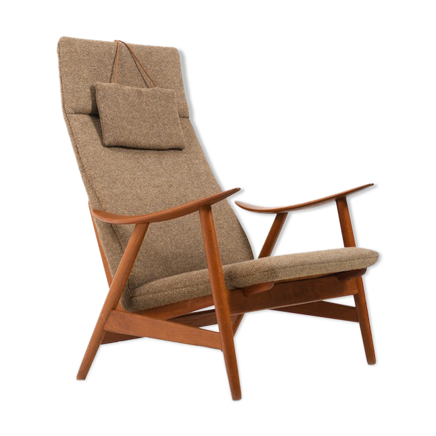 Mid Century Illum Wikkelsø Chaise longue en teck