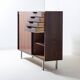 Minimalist storage cabinet in teak by Alfred Hendrickx, 1960