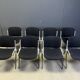 Vintage Italian stackable dining chairs in the style of Castelli, set of 8.