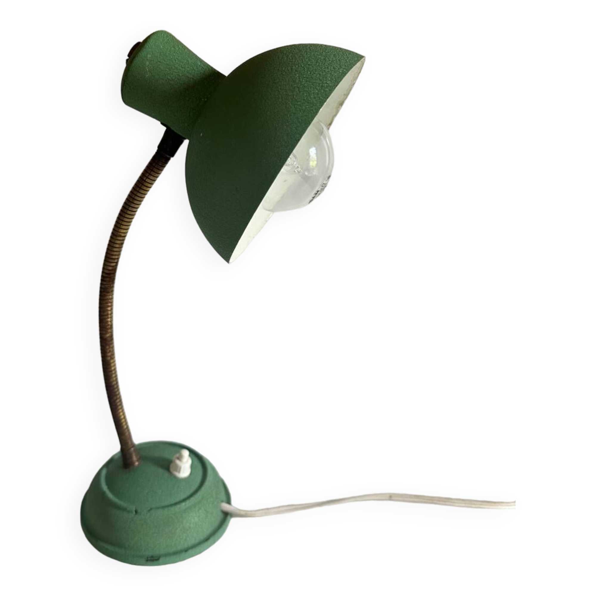 Vintage green bedside lamp