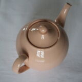 Pink teapot Digoin & Sarreguemines