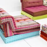 Roche Bobois Mah Jong sofa Missoni fabric design by Hans Hopfer , set of 14
