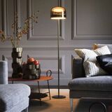 Floor lamp, Equatore, L, copper, H175cm - Fontana Arte