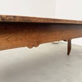19th century walnut drapery table 2m1