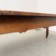 19th century walnut drapery table 2m1