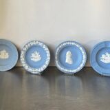 Lot of 4 Wedgwood BLUE Jasperware vintage