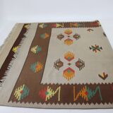 1960s Large Midcentury Wool Kilim Rug