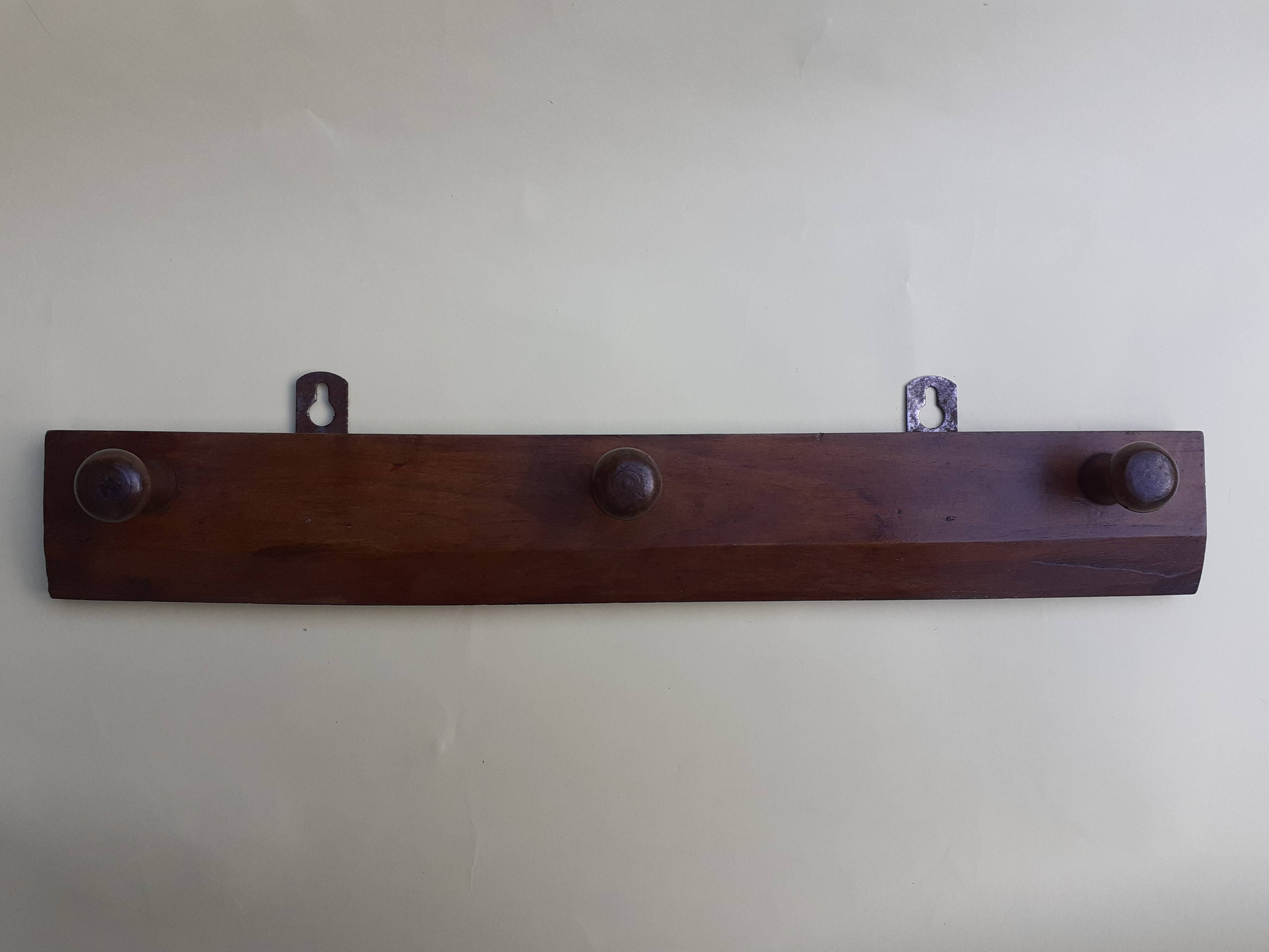 Vintage wall coat rack