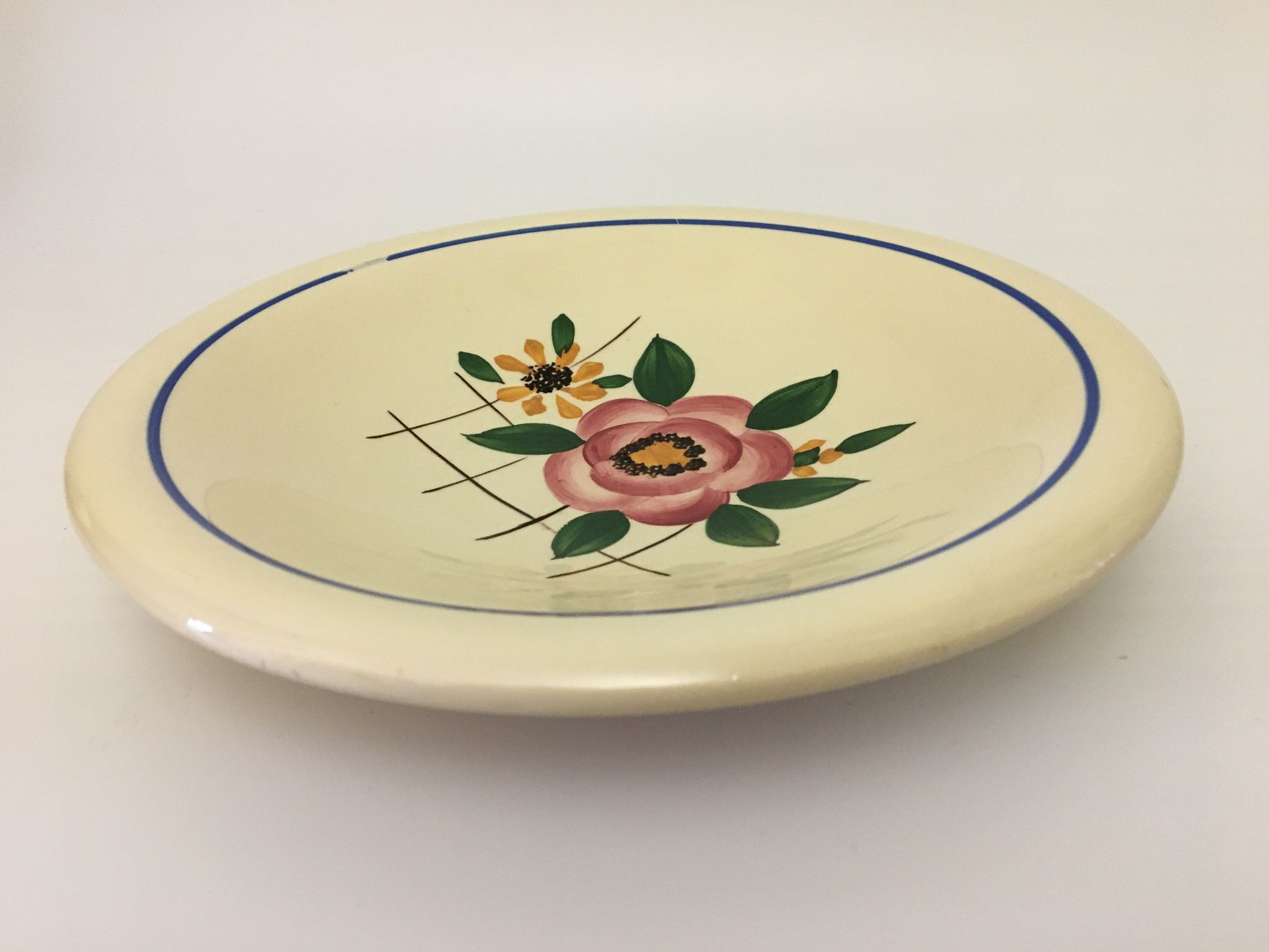 Dish "Sarreguemines - Congo" Art Deco flowers
