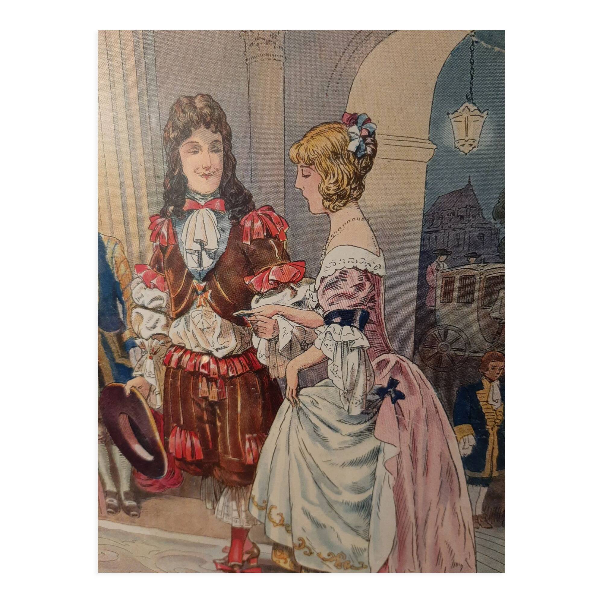 3 old Cinderella illustrations framed under glass