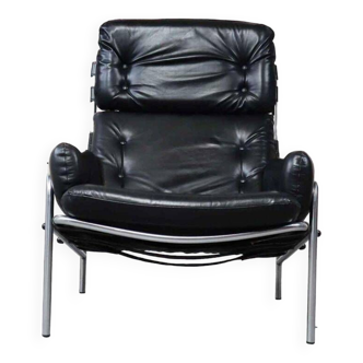 Fauteuil lounge noir Nagoya SZ09 par Martin Visser pour 't Spectrum Pays-Bas