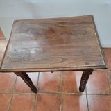Old oak game table with 4 drawers