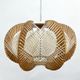 Mid century Nordic wooden pendant lamp, 1960s