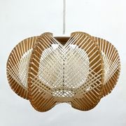 Suspension nordique en bois du milieu du siècle, années 1960