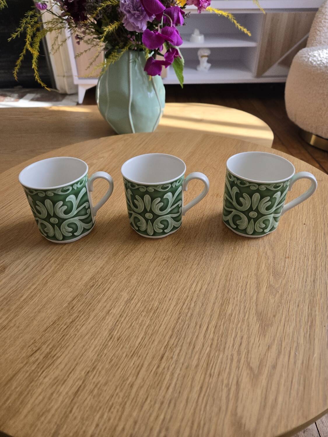 3 mugs arabesco de Gallo Design Villeroy et Boch