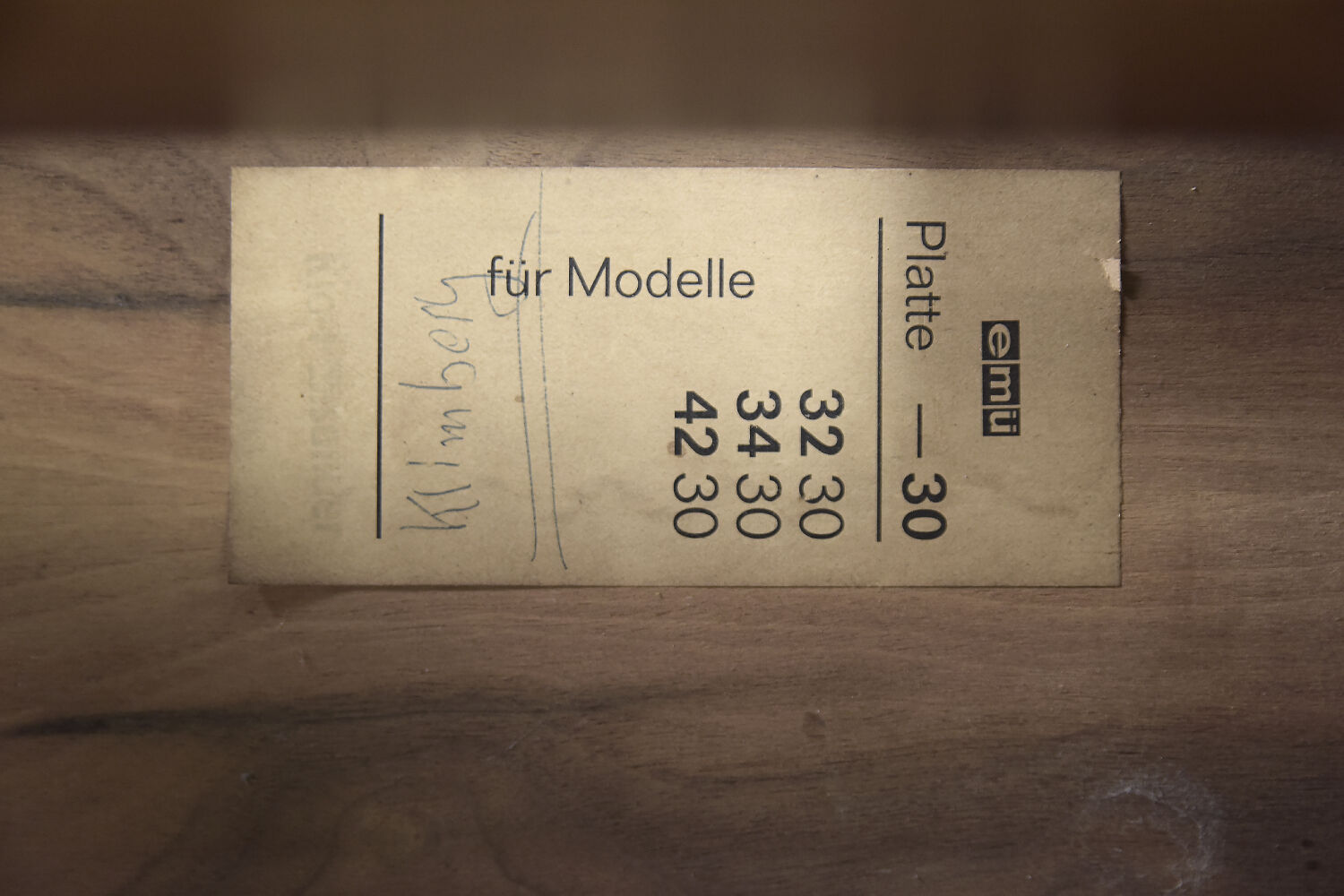 German rosewood adjustable table from e.m.ü, 1960s