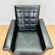 Fauteuil skaï noir