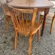 Old bistro table in solid wood - Dimensions 200 x 86 cm