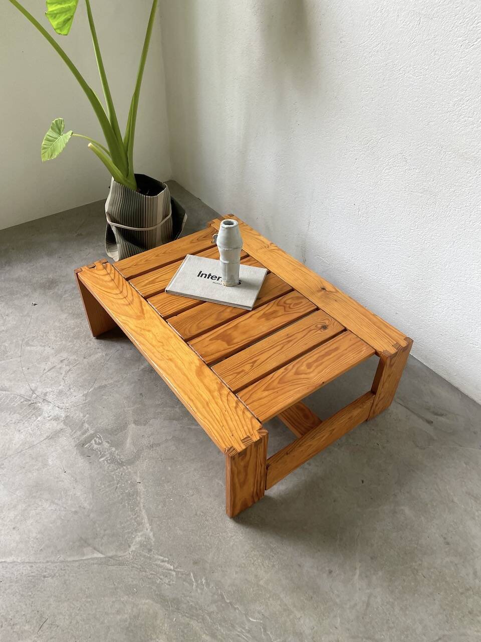 70s pine table regain