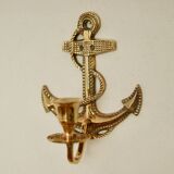 Pair of vintage Swedish brass wall lights