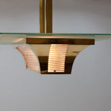 Brass art deco Atelier Petitot ceiling light