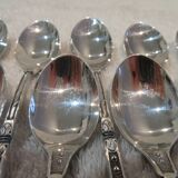 12 silver-plated mocha spoons with goldsmith Manulor Russian handle 10.6cm