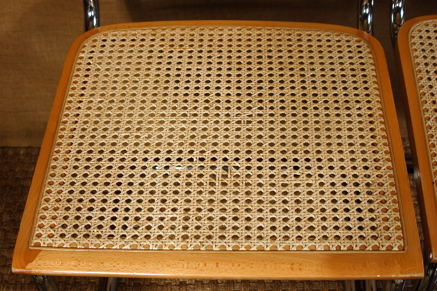 Suite 6 chaises Cesca B34 par Marcel Breuer