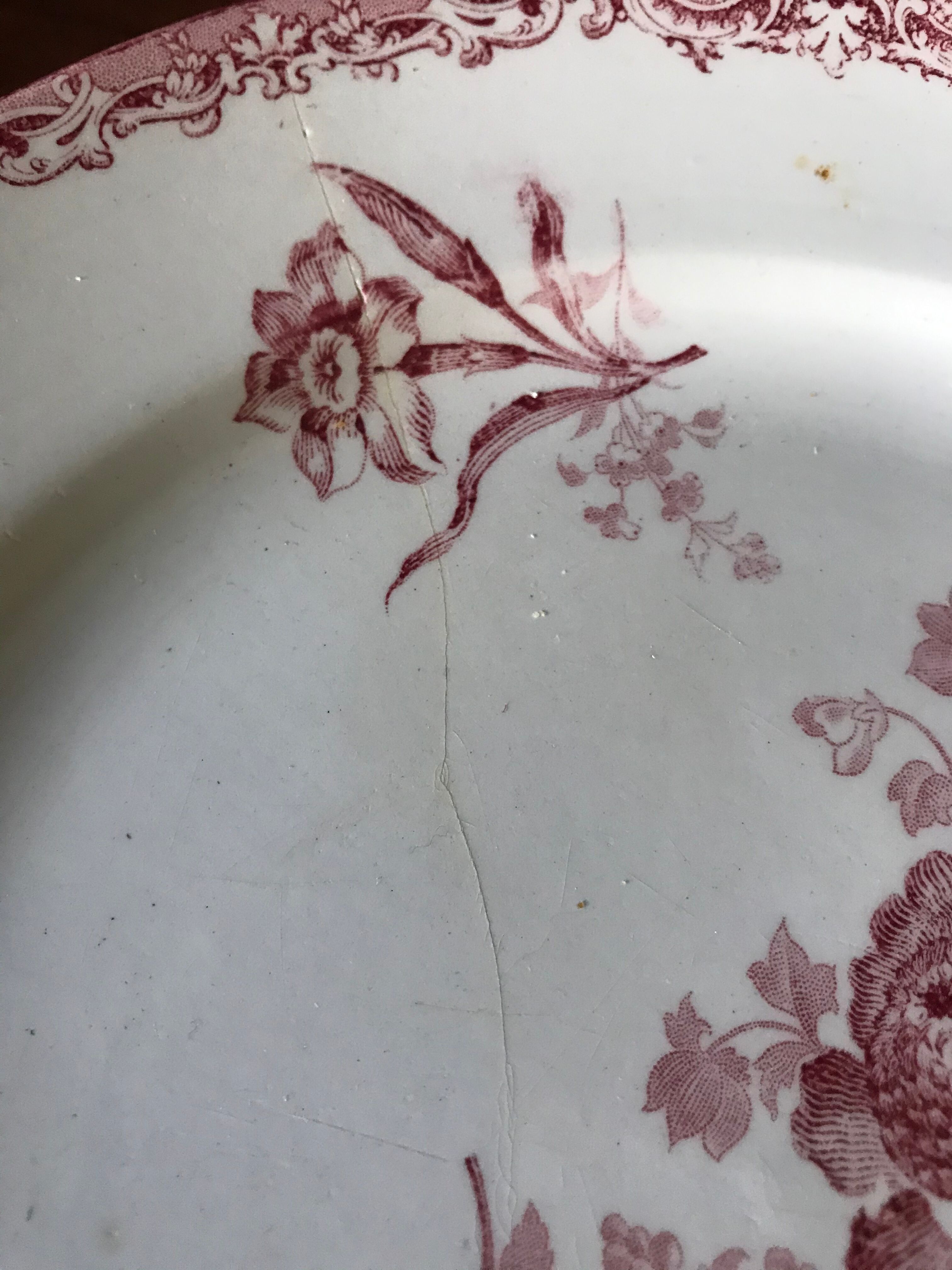 Eight plates Sarreguemines