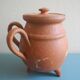antique cooking pot, tripod pot, decorative pot, old earthenware cooking pot
