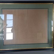 Frame Napoleon III lacquered wood black / gold 65,5x54,5 foliage 61x50 cm + SB glass