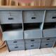 Old 1970s Ronéo furniture industrial style 15 valves
