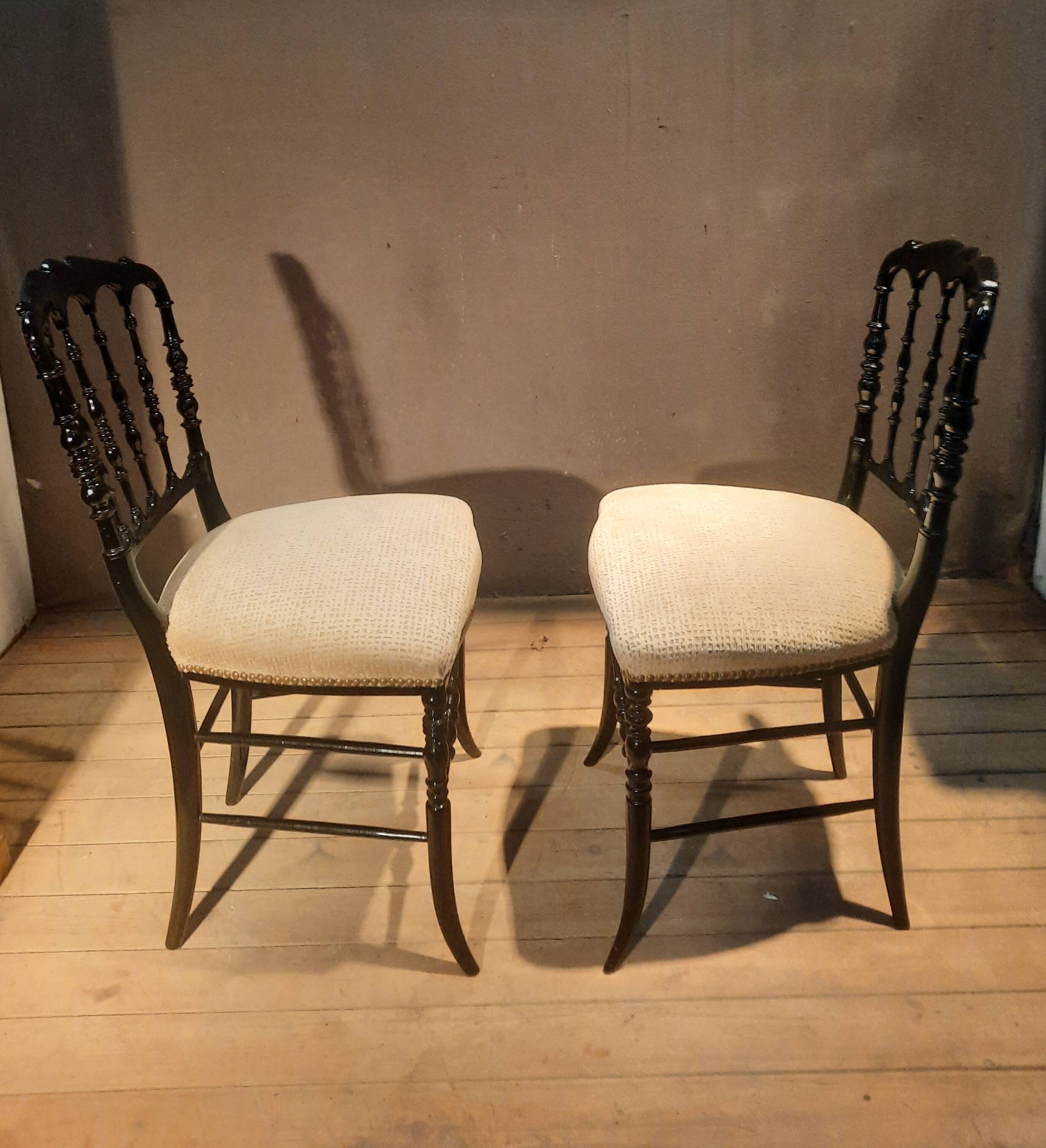 Pair of Napoleon III chairs