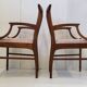 Pair of Scandinavian armchairs 1960 in teak