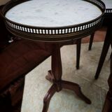 3 tripod bouillotte tables in Louis XVI style