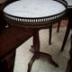 3 tripod bouillotte tables in Louis XVI style
