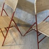 Set of 3 rattan chairs