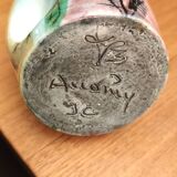 Accolay ceramic vase circa 1960 monogram J.C