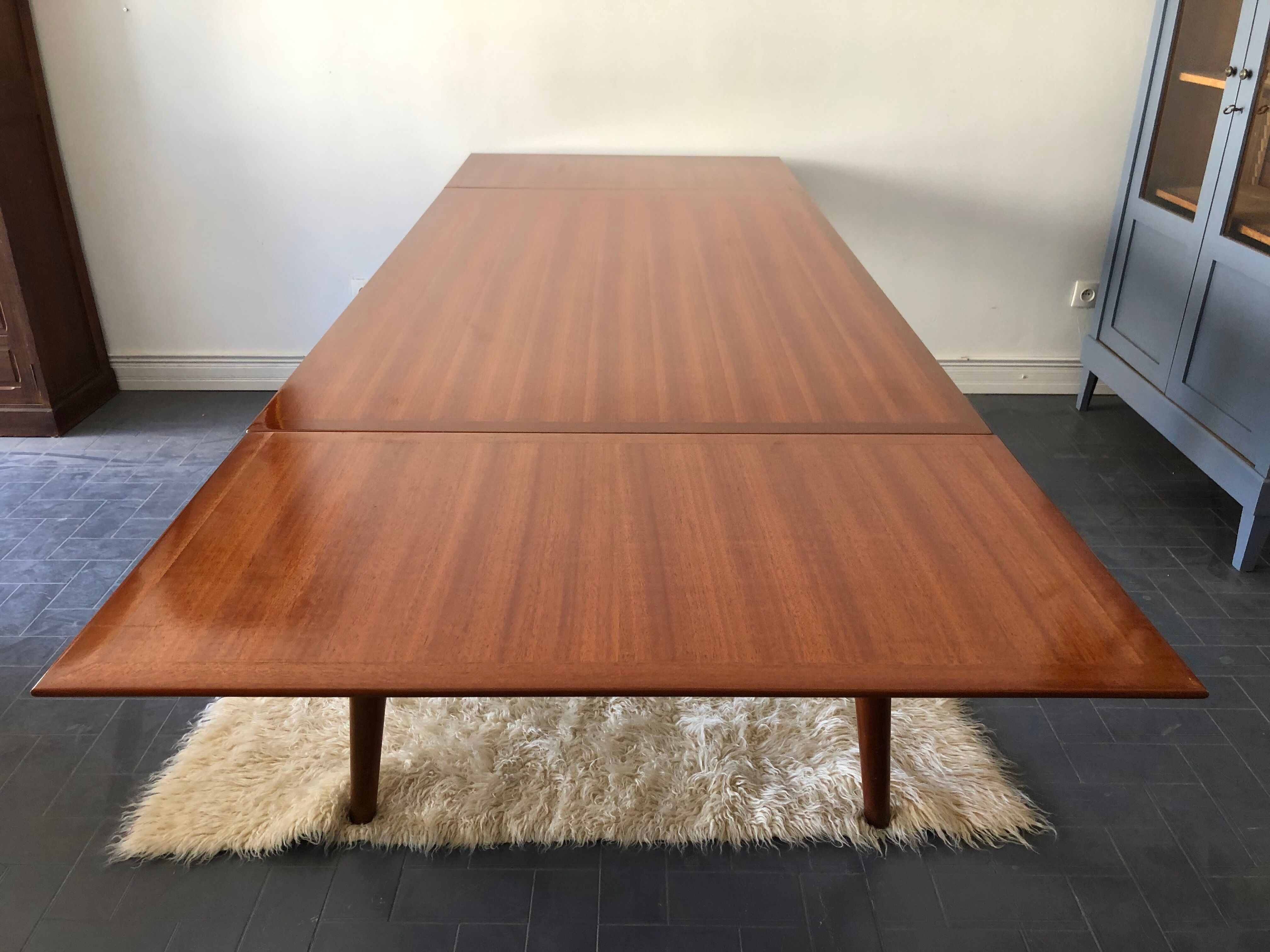 Table with 2 extensions, vintage 60s